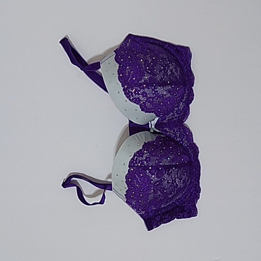 Victoria's Secret Dream Angels Lined Demi Purple Bra